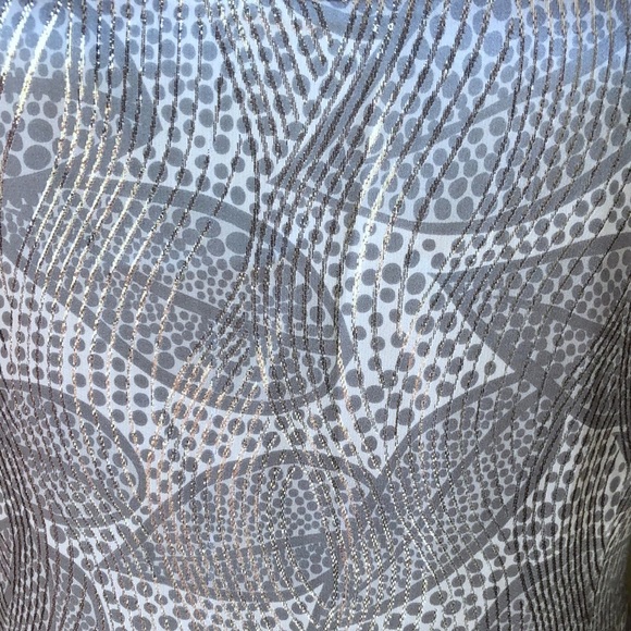 Tory Burch Metallic Leaf Print Bay Dress - Picture 7 of 10